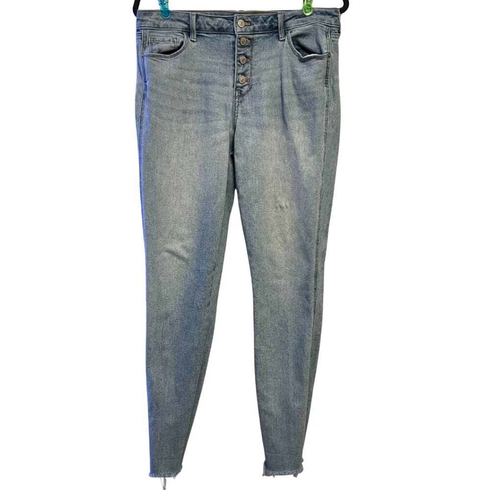 Old Navy Rockstar Super Skinny Ankle Jeans Light Wash Size 10 Tall